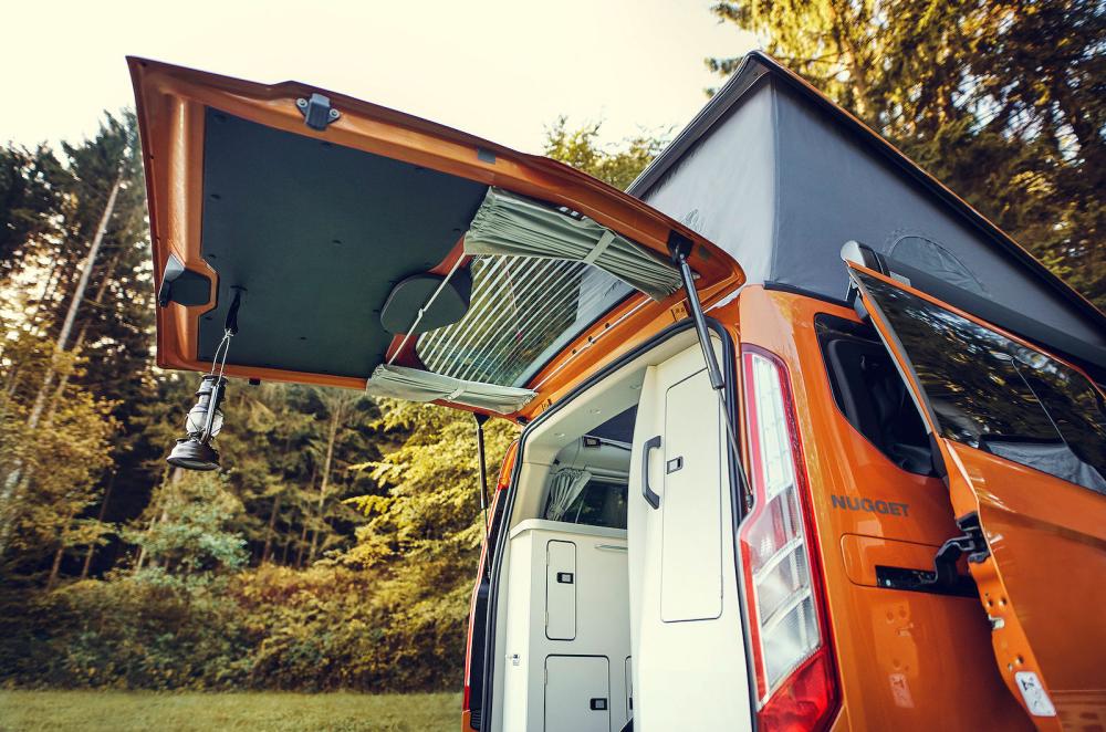Ford Transit Custom Nugget rear door open