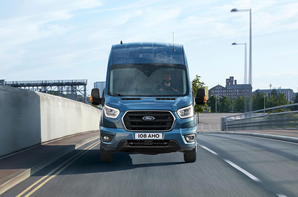 Ford Transit front driving