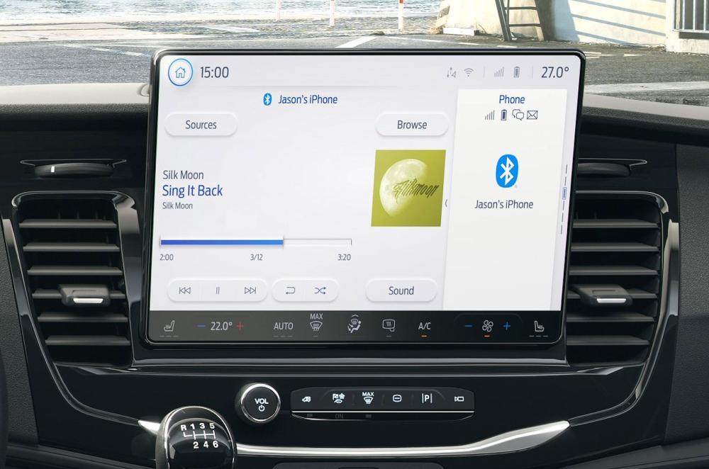 Ford Transit infotainment touchscreen