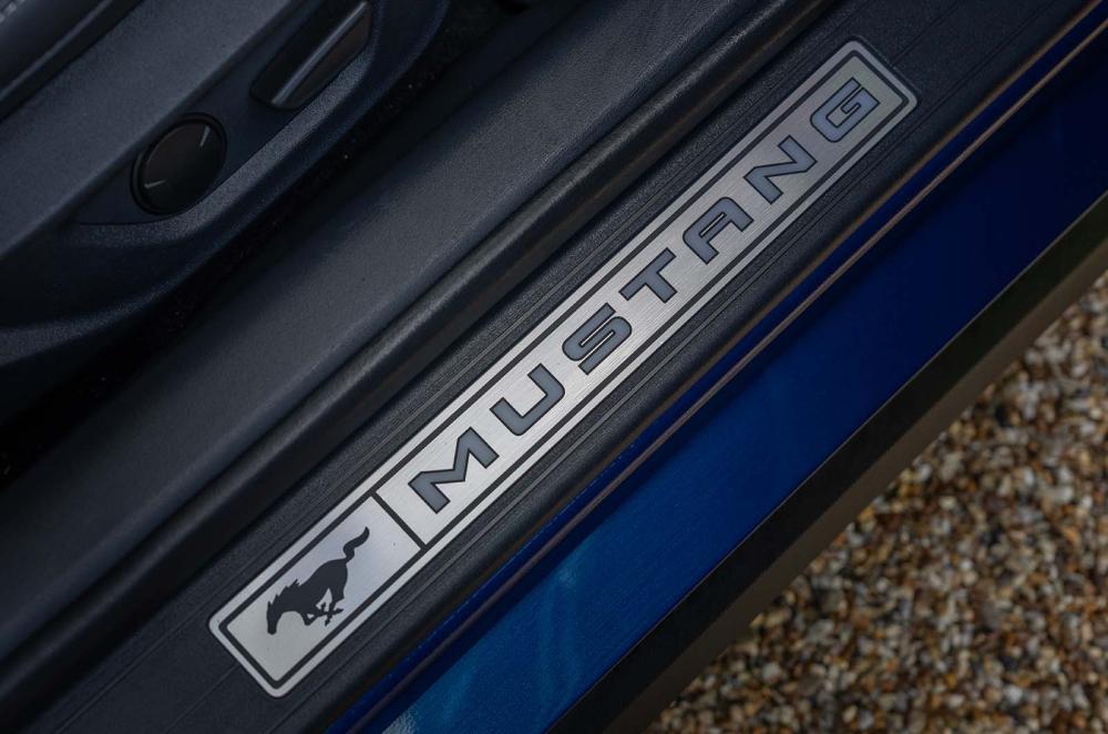 Ford Mustang GT kick plate detail