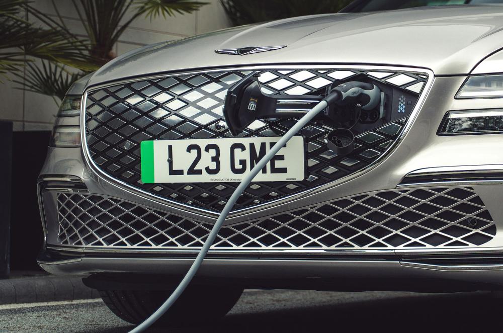 Genesis Electrified G80 charging socket