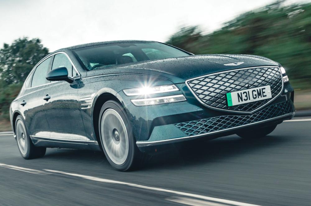 Genesis Electrified G80 front right driving