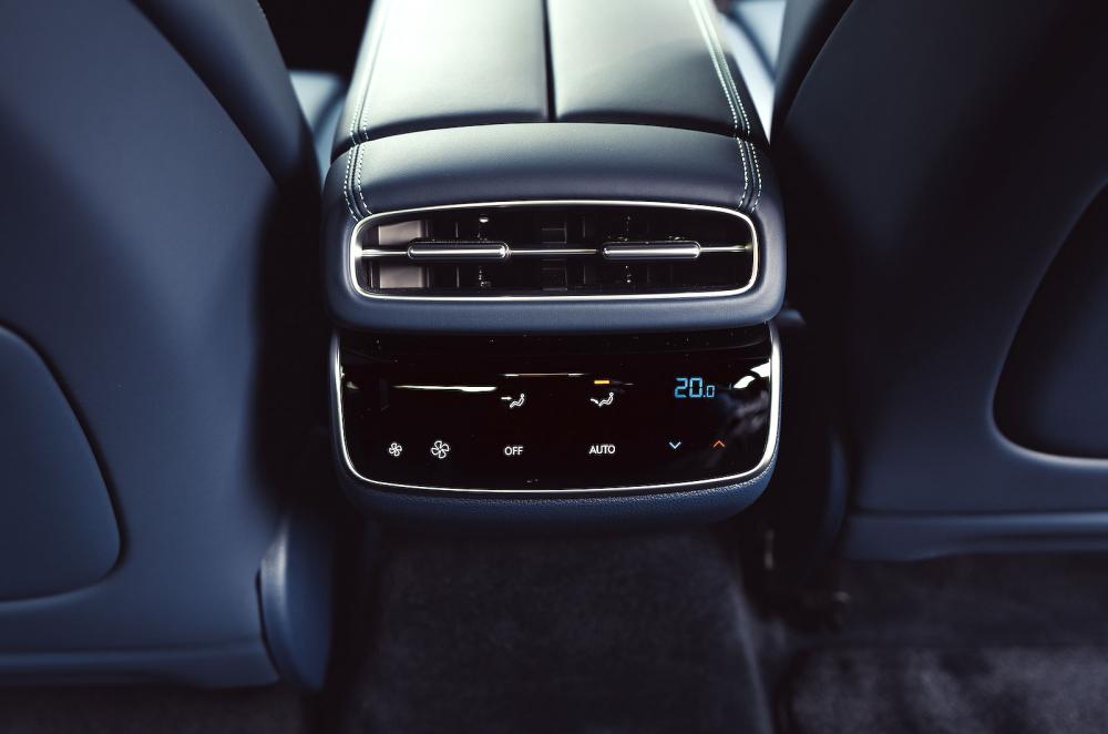 Genesis Electrified G80 rear interior controls