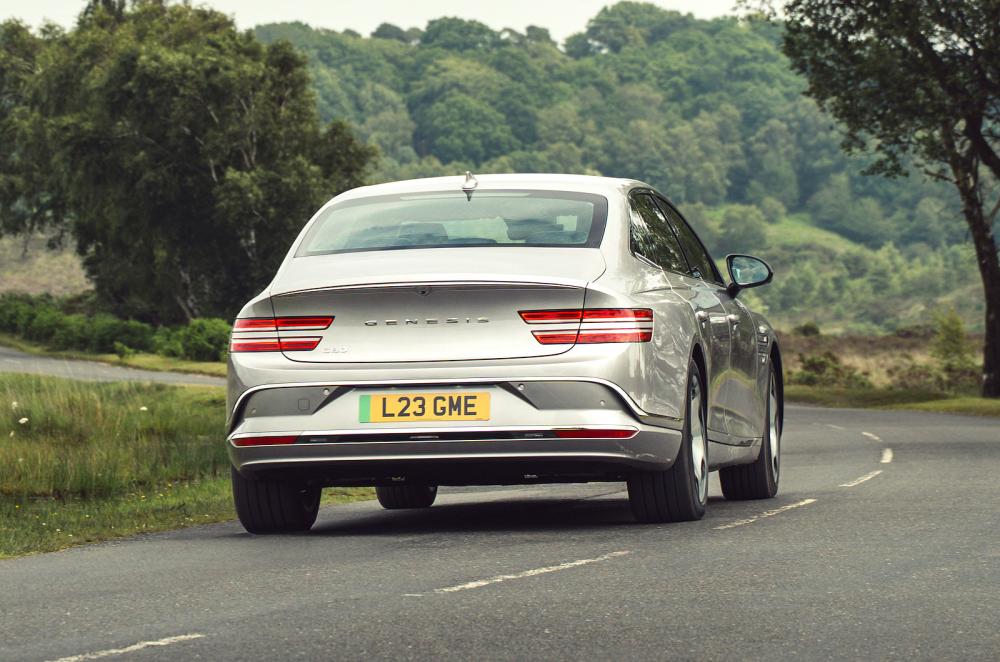 Genesis Electrified G80 rear right driving