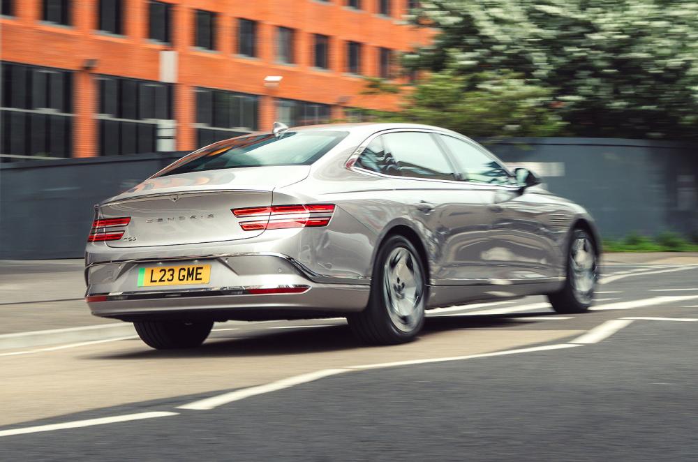 Genesis Electrified G80 rear right driving