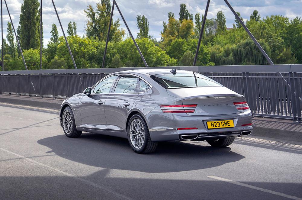 Genesis G80 rear left driving