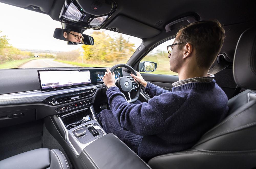 George Hill test driving BMW 3 Series