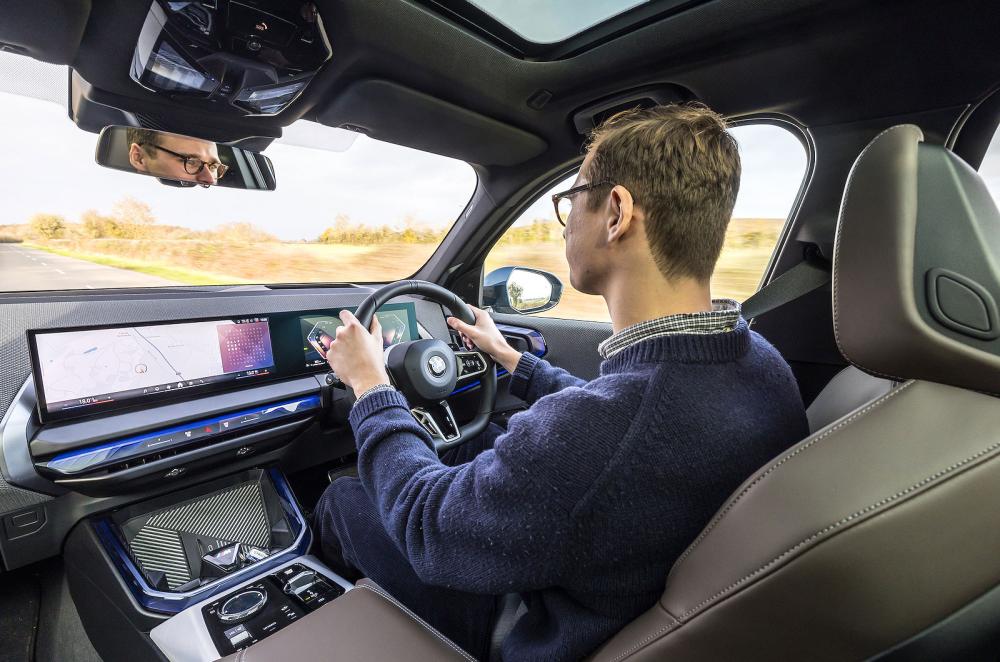 George Hill test driving BMW X3