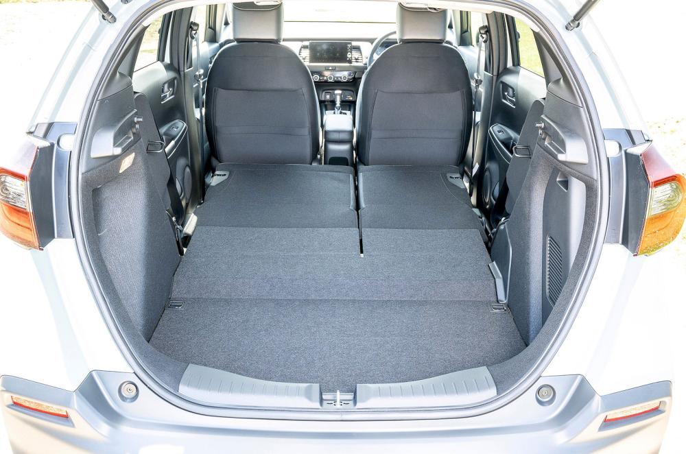 Honda Jazz boot open seats down