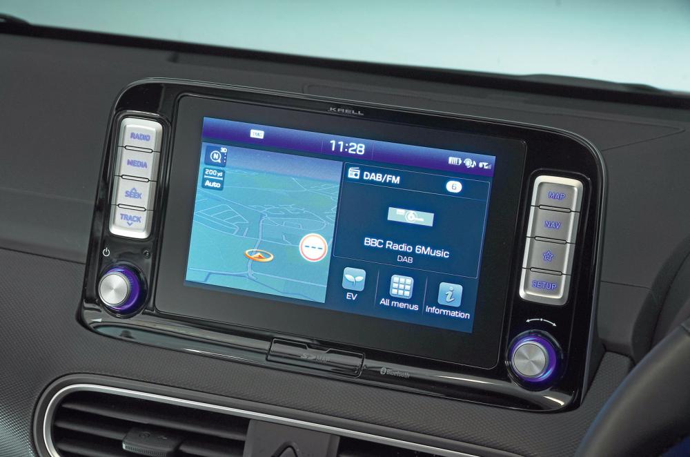 Used Hyundai Kona Electric 2018-2023 infotainment