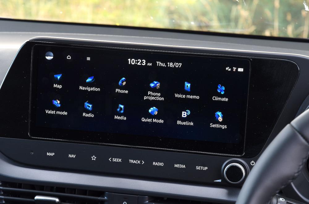 Hyundai i20 infotainment touchscreen