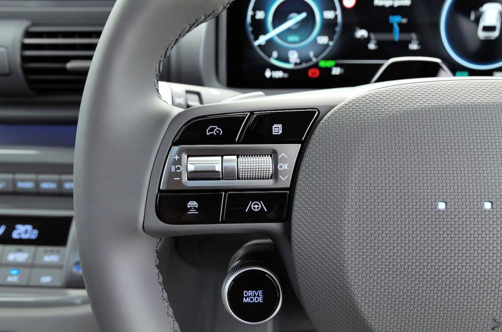 Hyundai Inster steering wheel detail