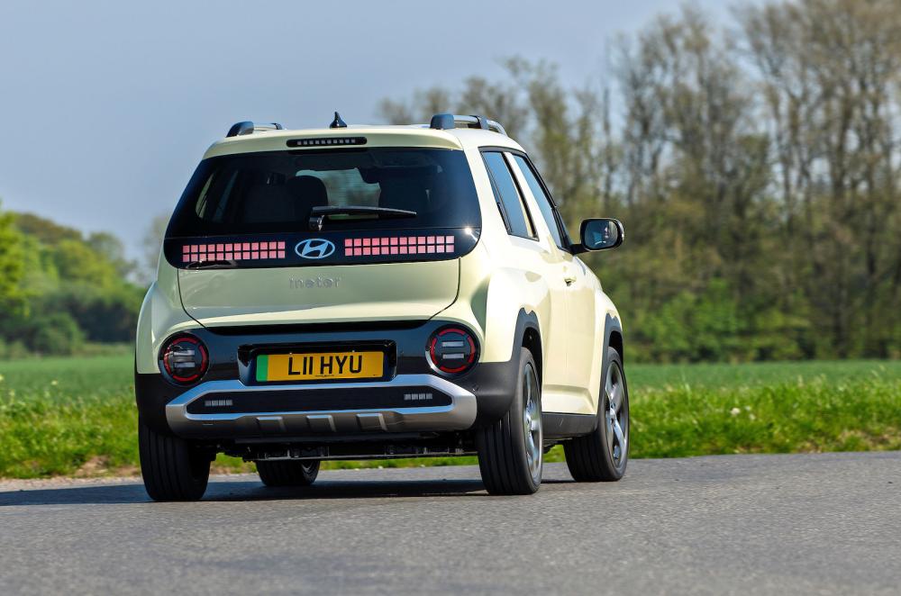 Hyundai Inster rear cornering