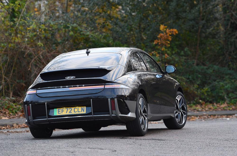 Hyundai Ioniq 6 rear cornering