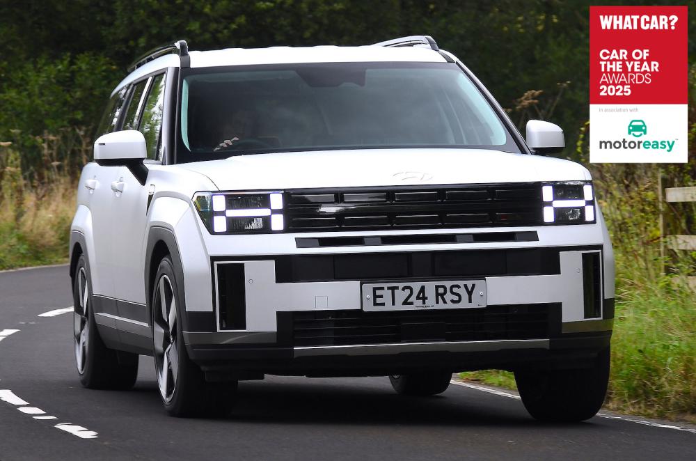 Hyundai Santa Fe front cornering