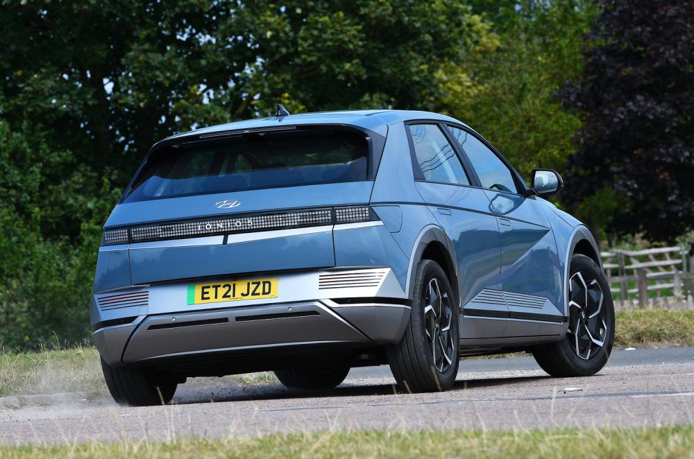 Hyundai Ioniq 5 rear cornering 