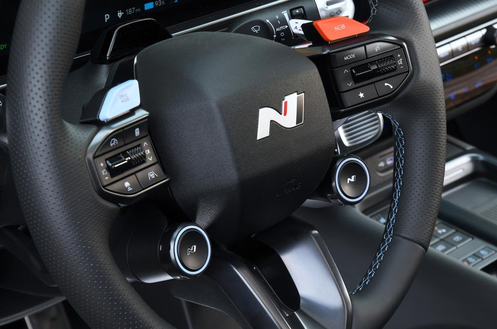 Hyundai Ioniq 6 N steering wheel