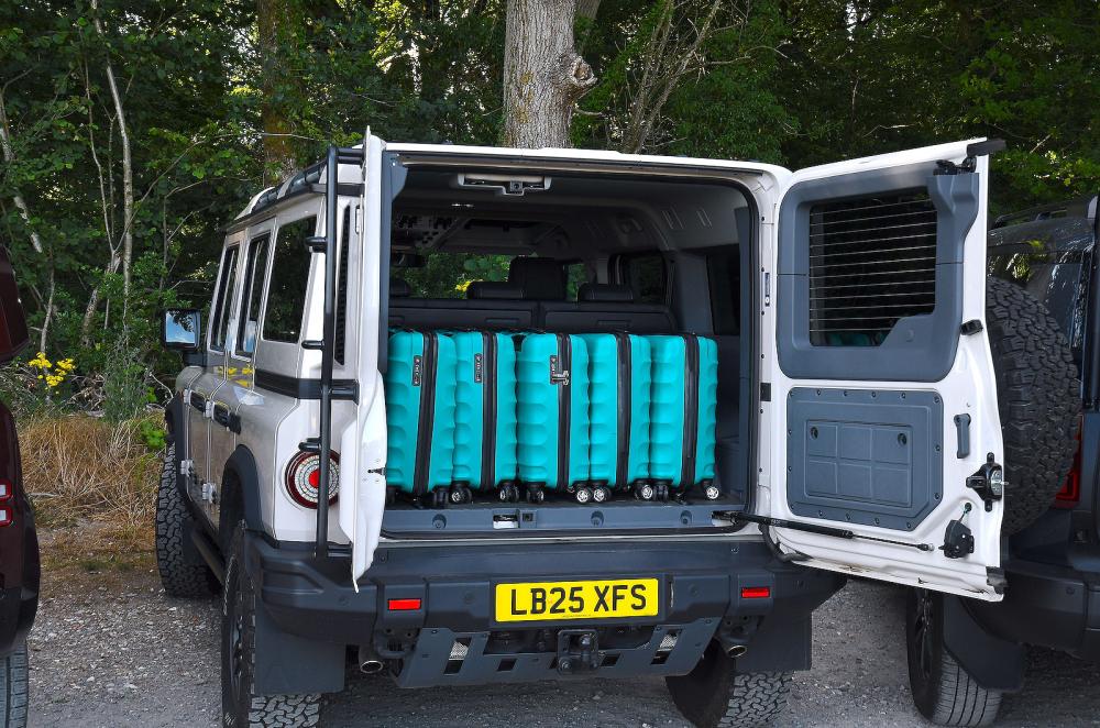 Ineos Grenadier boot with cases