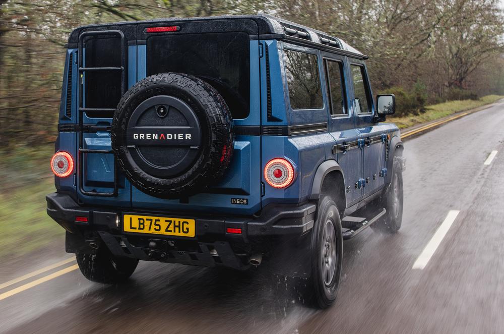 Ineos Grenadier driving rear right