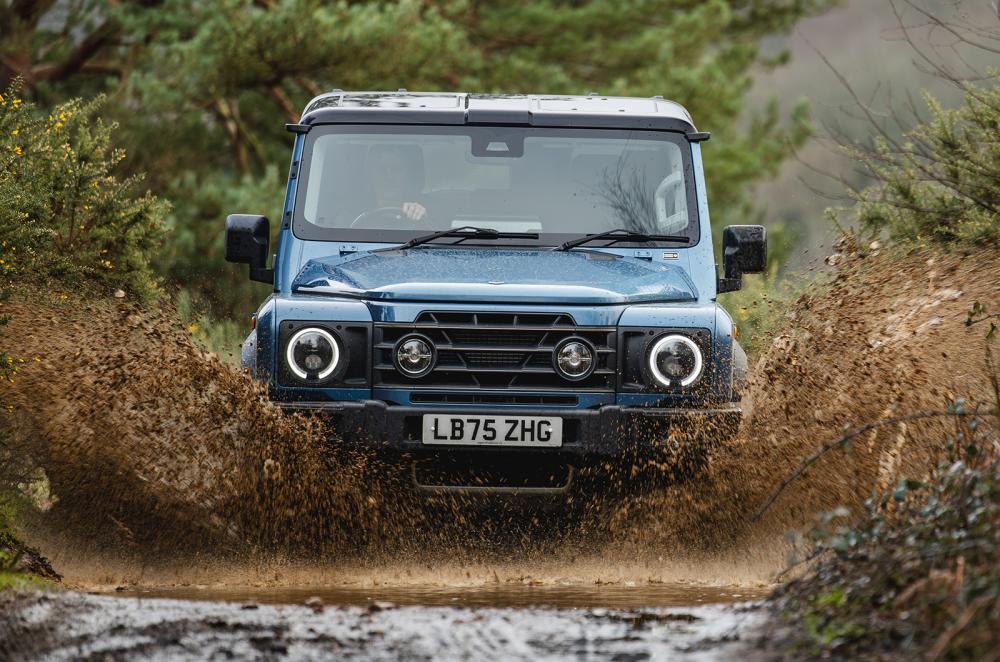 Ineos Grenadier driving through water