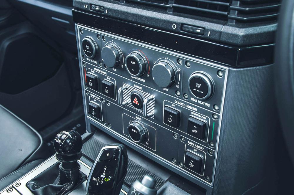 Ineos Grenadier interior controls