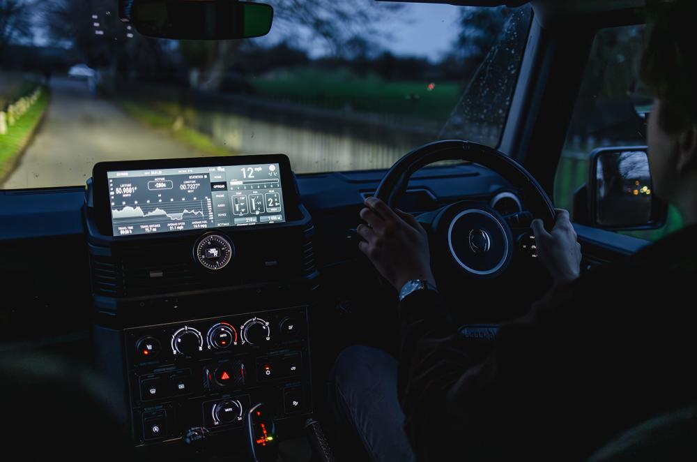 Oliver Young driving the Ineos Grenadier