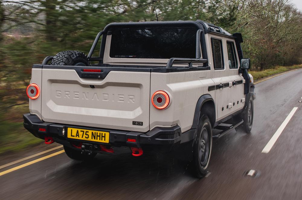 Ineos Grenadier Quartermaster driving rear right