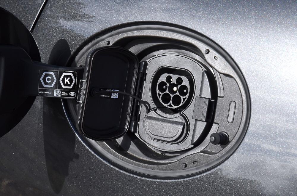 Jaguar F-Pace PHEV charging socket