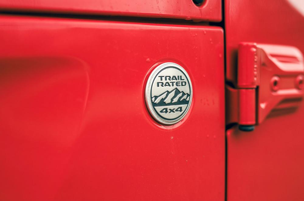 Jeep Wrangler 4x4 badge