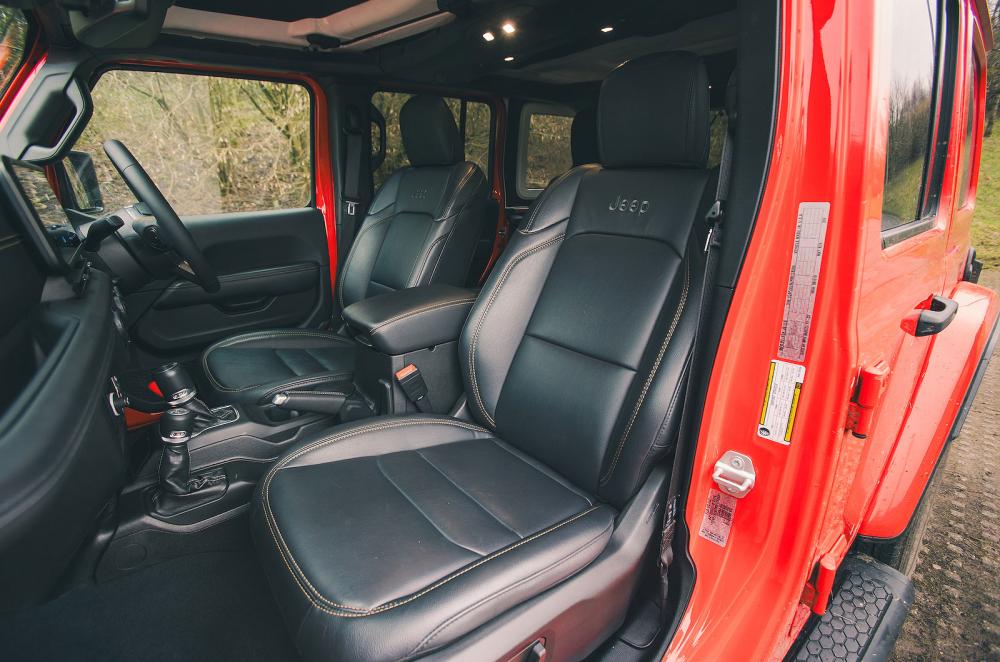 Jeep Wrangler front seats