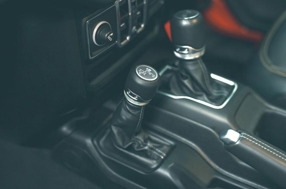 Jeep Wrangler interior detail