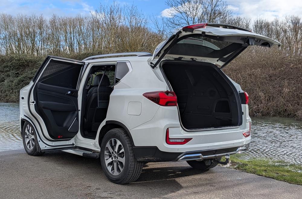 KGM Rexton Commercial static rear left doors open