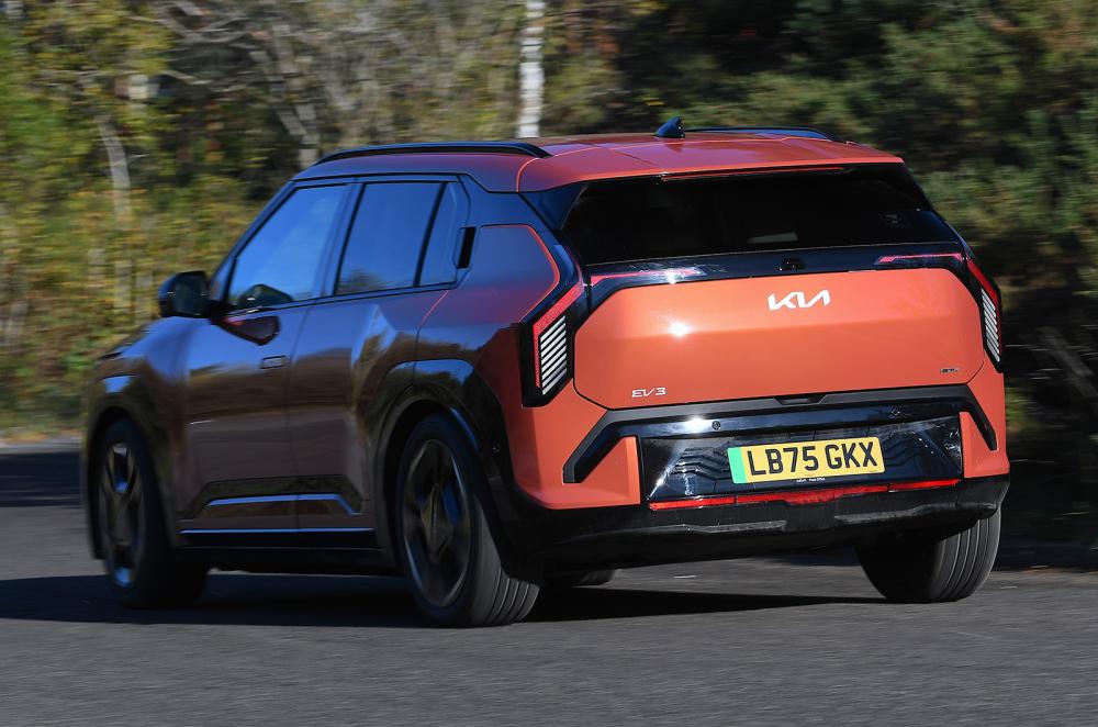 Kia EV3 rear cornering