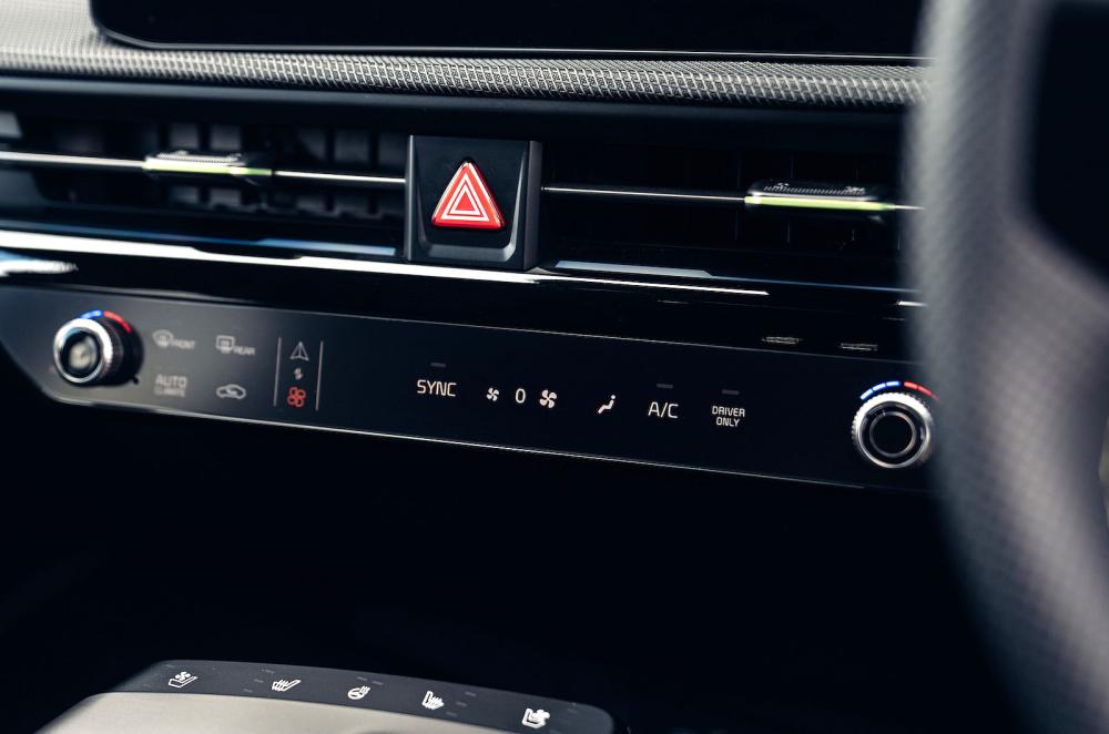 Kia EV6 GT air-con controls