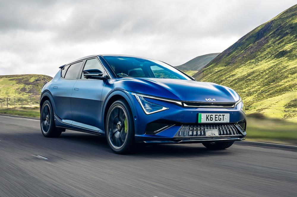 Kia EV6 GT front right driving