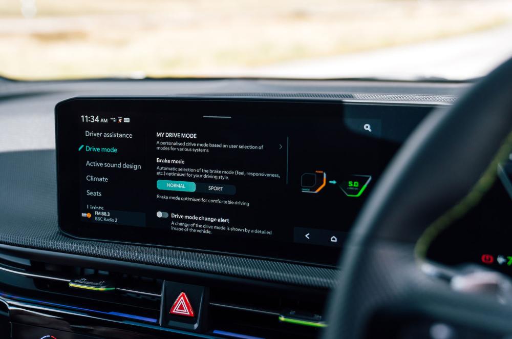 Kia EV6 GT infotainment touchscreen