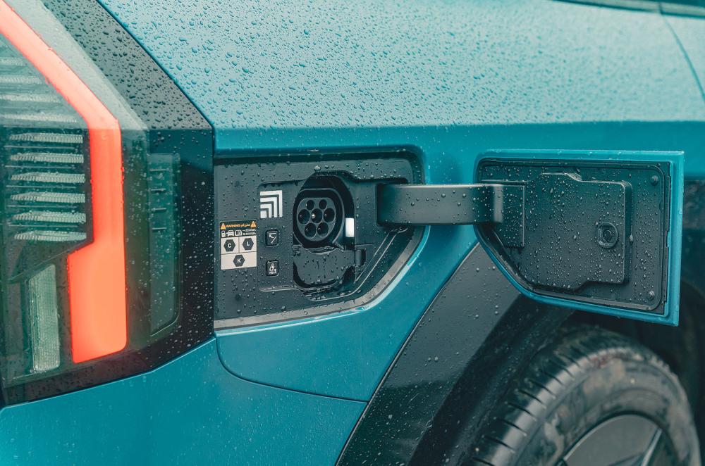 Kia EV9 charging socket
