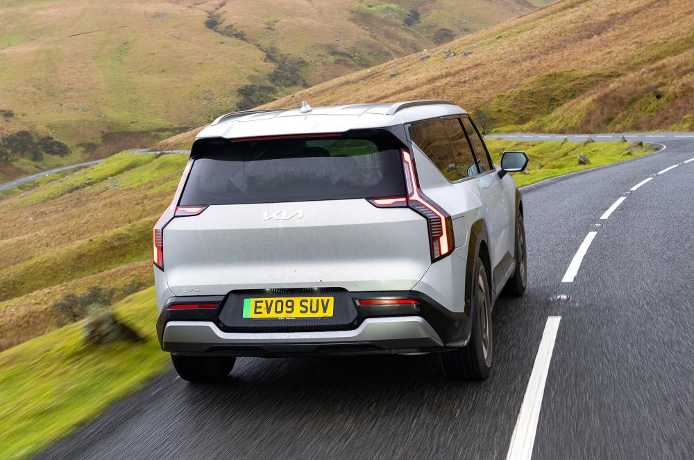 Kia EV9 rear cornering