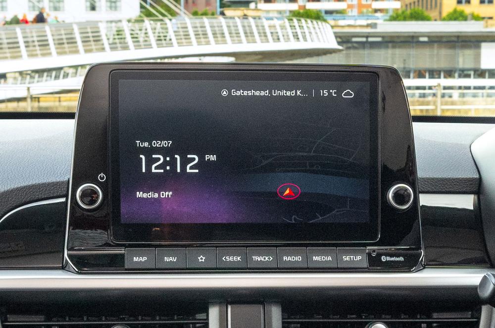 Kia Picanto infotainment touchscreen