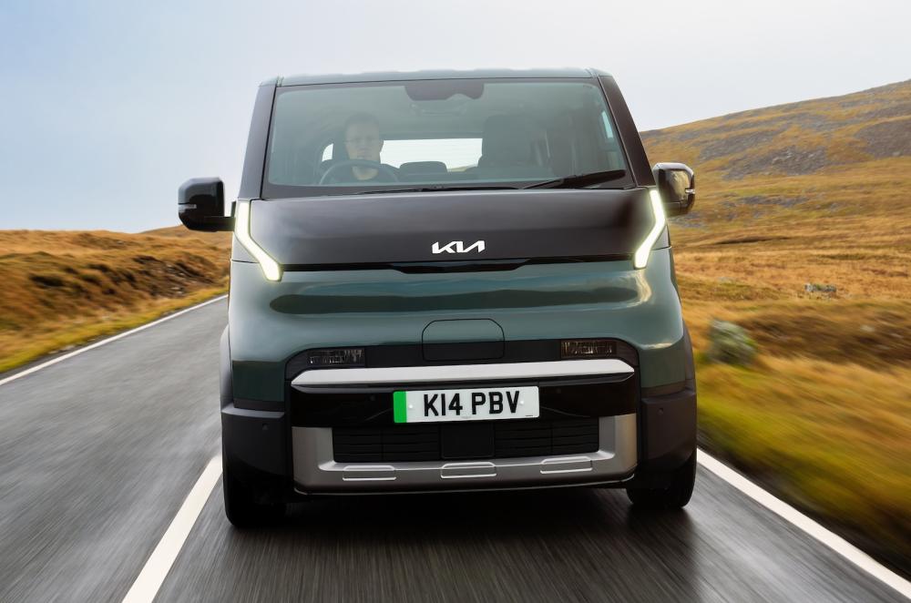 Kia PV5 driving front