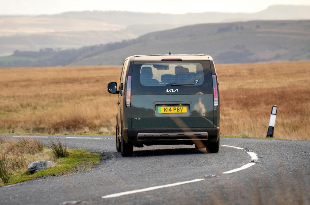 Kia PV5 rear cornering