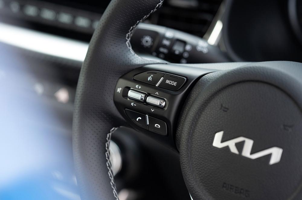 Kia Stonic steering wheel detail