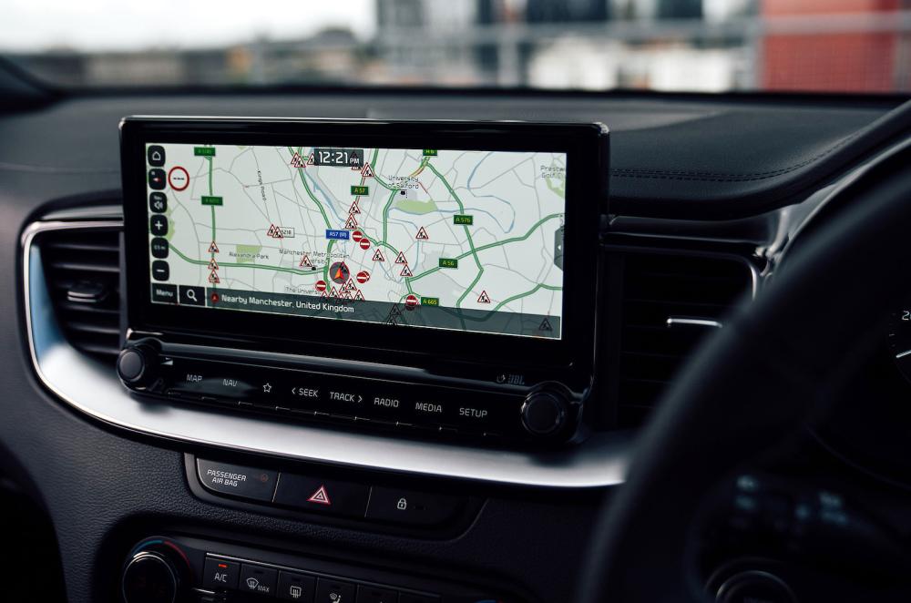 Kia XCeed infotainment touchscreen