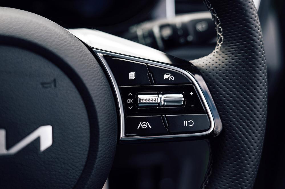 Kia XCeed steering wheel detail