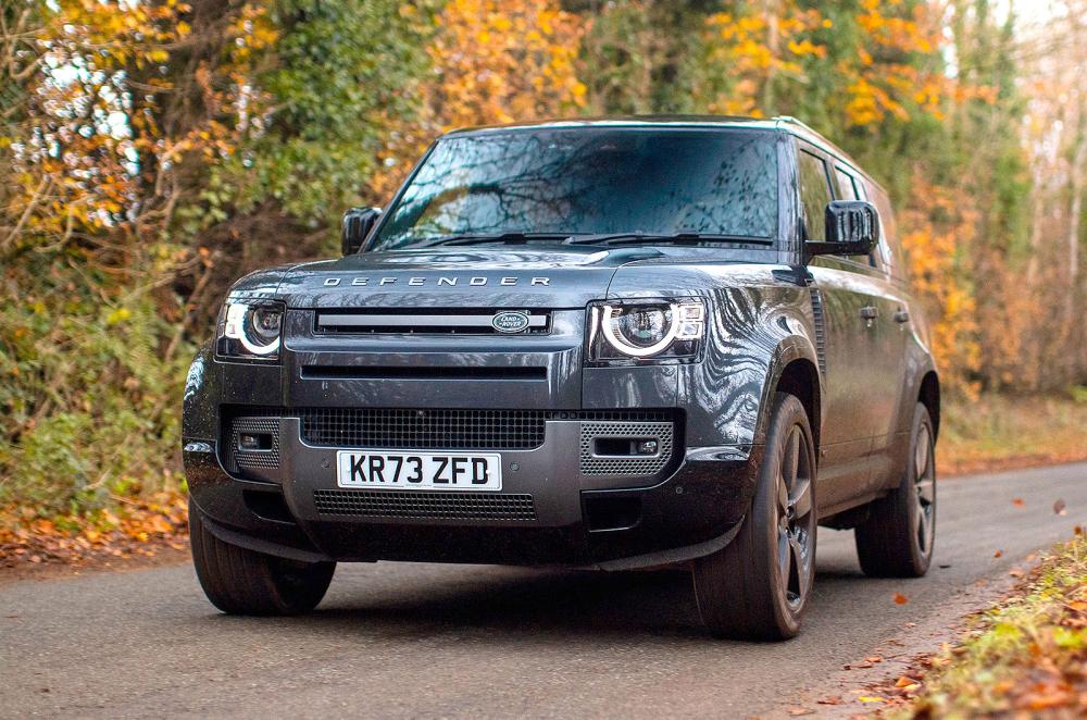 Land Rover Defender 110 front left driving