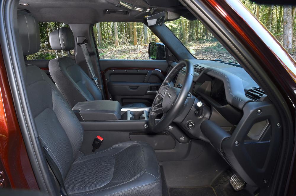 Land Rover Defender 110 front seats