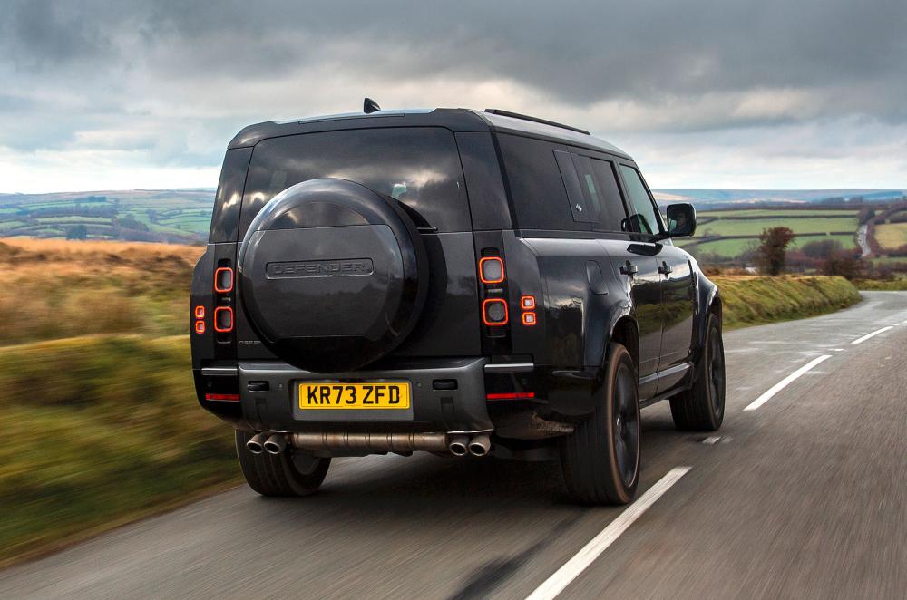 Land Rover Defender 110 rear right driving