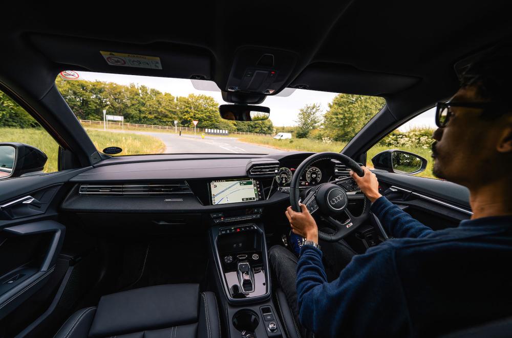 Lawrence Cheung test driving Audi A3