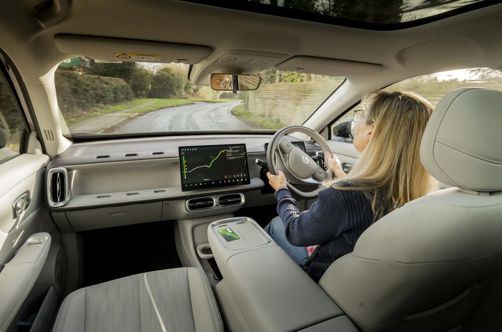 Claire Evans driving the Leapmotor B10