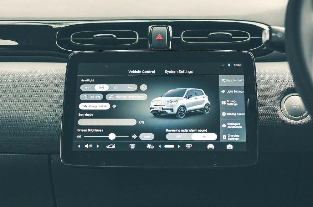 Leapmotor T03 infotainment touchscreen